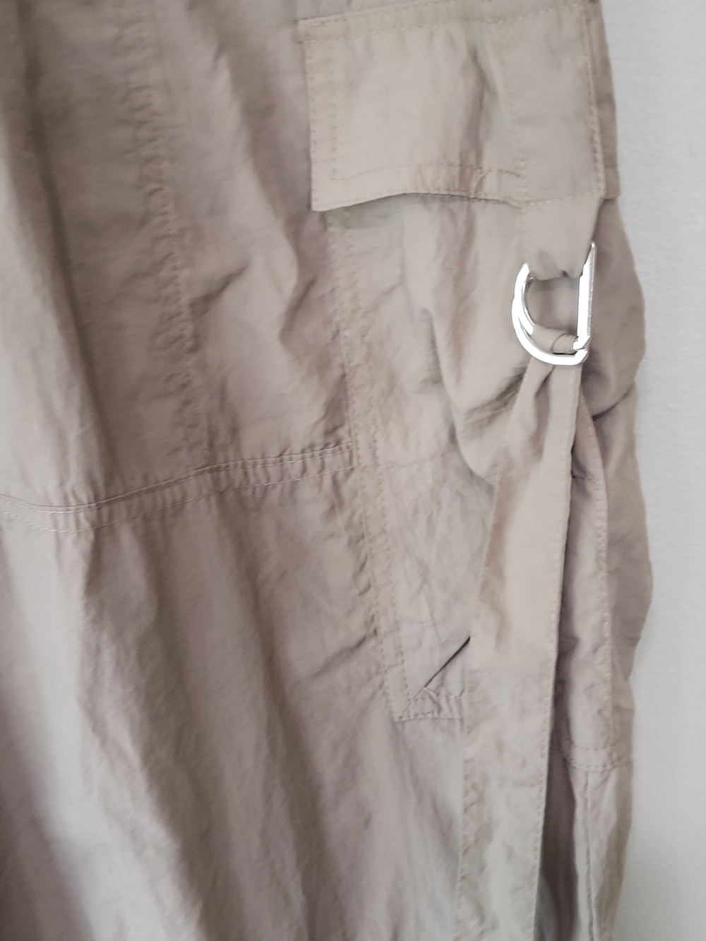 PacSun Taupe Cargo Harem Pants with D-Ring Details - Picture 3 of 5